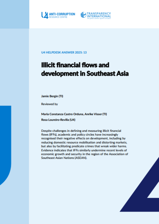Illicit financial flows and development in Southeast Asia