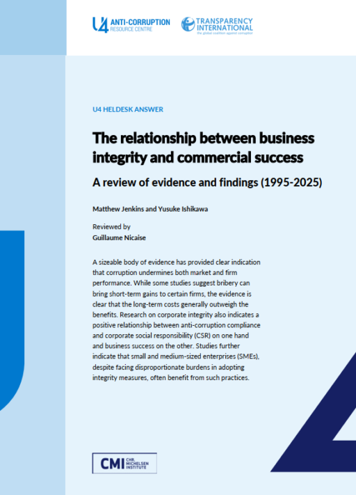 The relationship between business integrity and commercial success