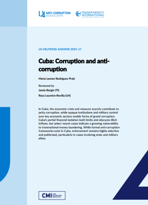 Cuba: Corruption and anti-corruption