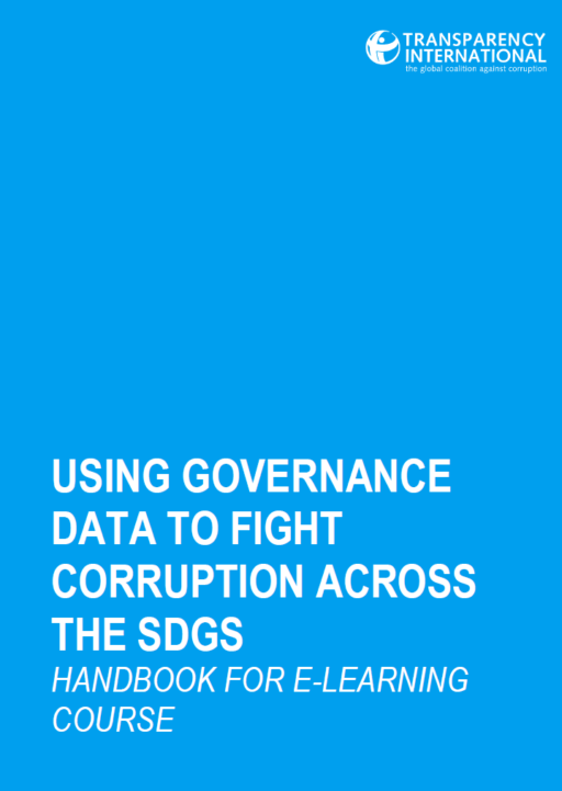 Using governance data to fight corruption across the SDGs: Handbook for e-learning course