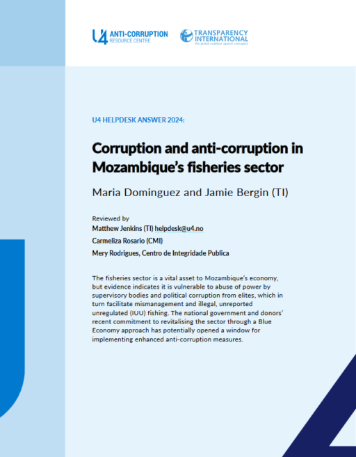 Overview of corruption in the Colombian fisheries and aquaculture sector