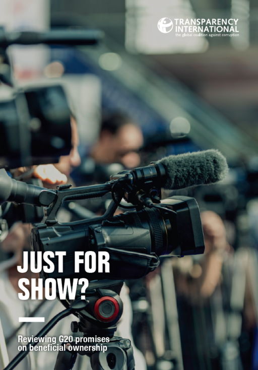 Just for show? Reviewing G20 promises on beneficial ownership