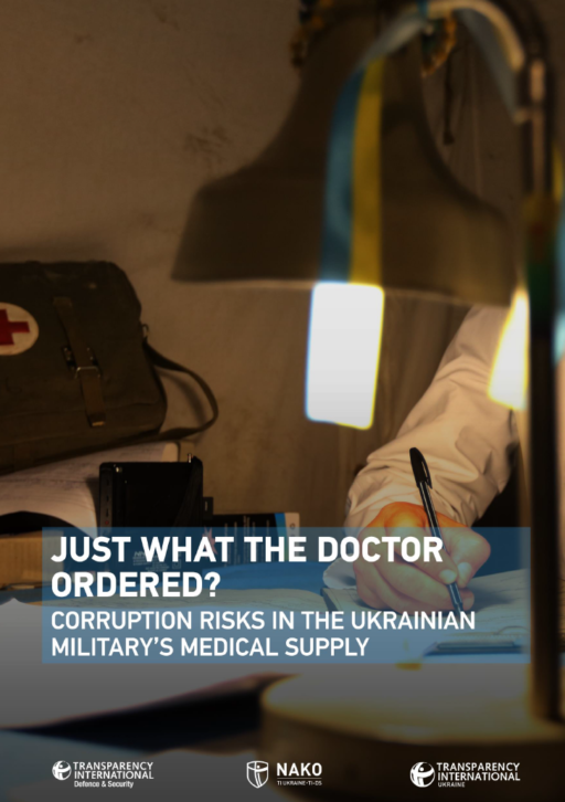 Just what the doctor ordered? Corruption risks in the Ukrainian military's medical supply
