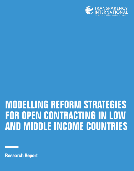 Modelling reform strategies for open contracting in low and middle income countries
