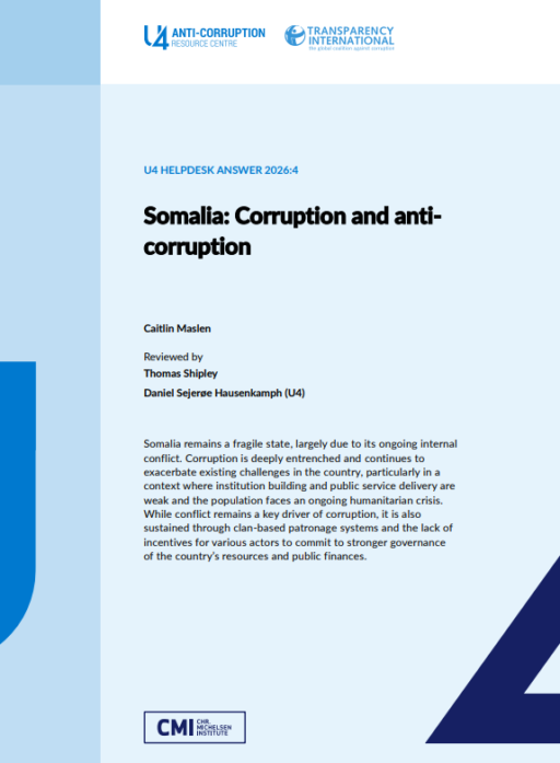 Somalia: Corruption and anti-corruption